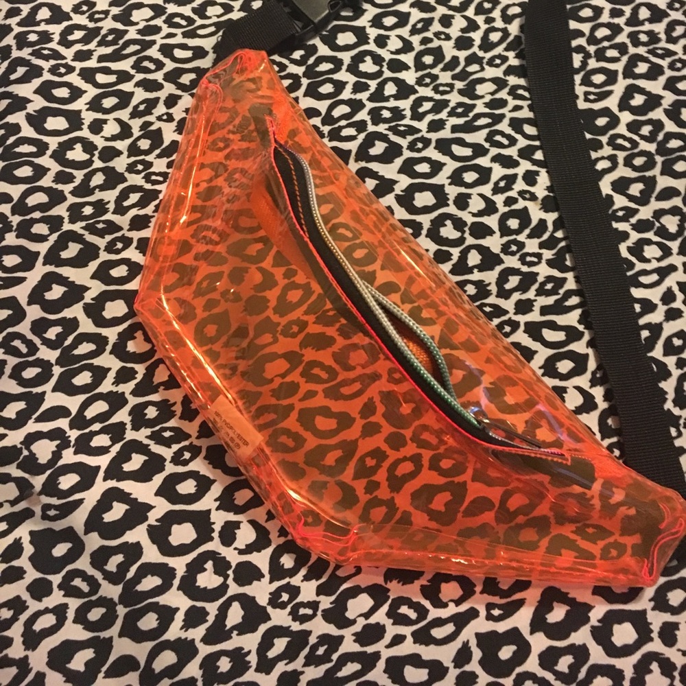 See Through Orange Fanny Pack ! - Picture 2 of 3